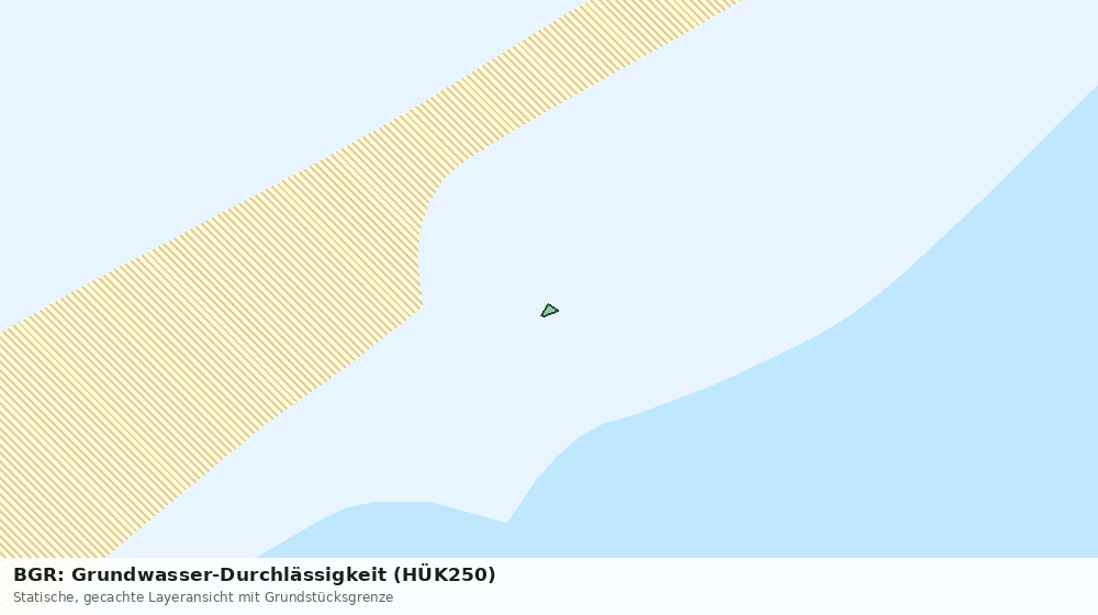 Statische Kartenansicht: BGR: Grundwasser-Durchlässigkeit (HÜK250)