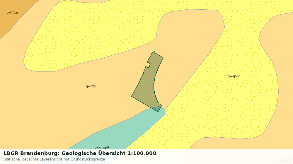 Statische Kartenansicht: LBGR Brandenburg: Geologische Übersicht 1:100.000