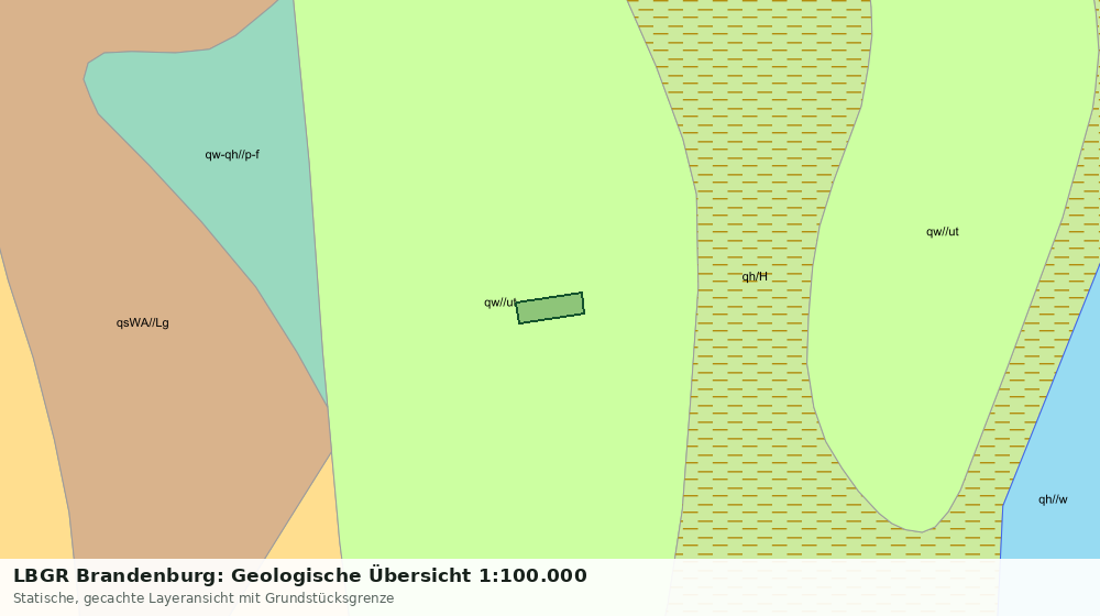Statische Kartenansicht: LBGR Brandenburg: Geologische Übersicht 1:100.000