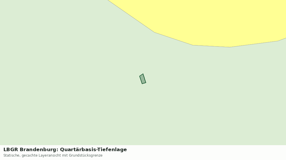 Statische Kartenansicht: LBGR Brandenburg: Quartärbasis-Tiefenlage