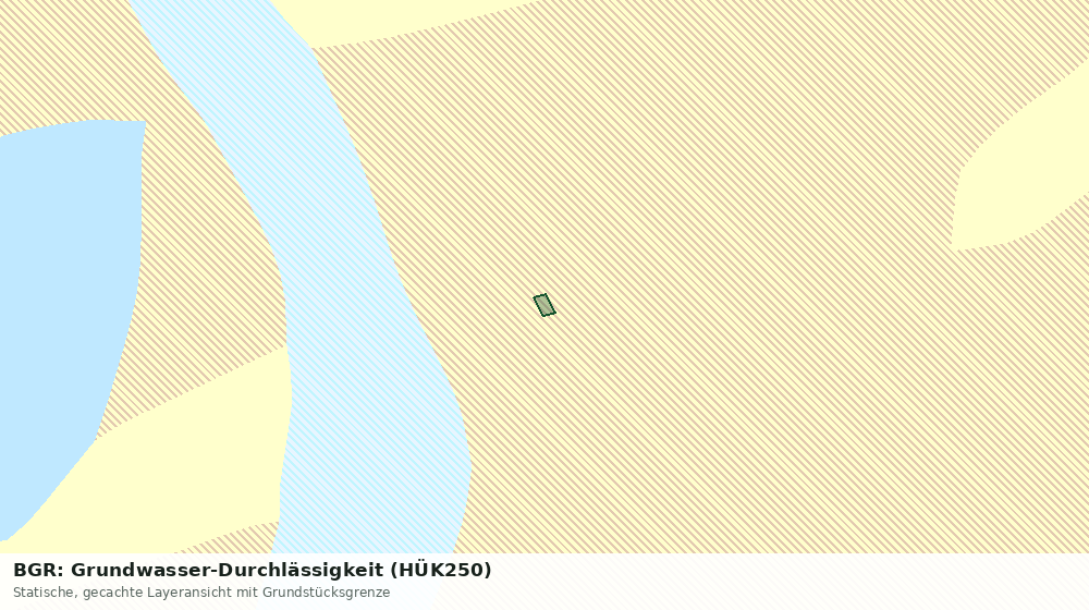 Statische Kartenansicht: BGR: Grundwasser-Durchlässigkeit (HÜK250)
