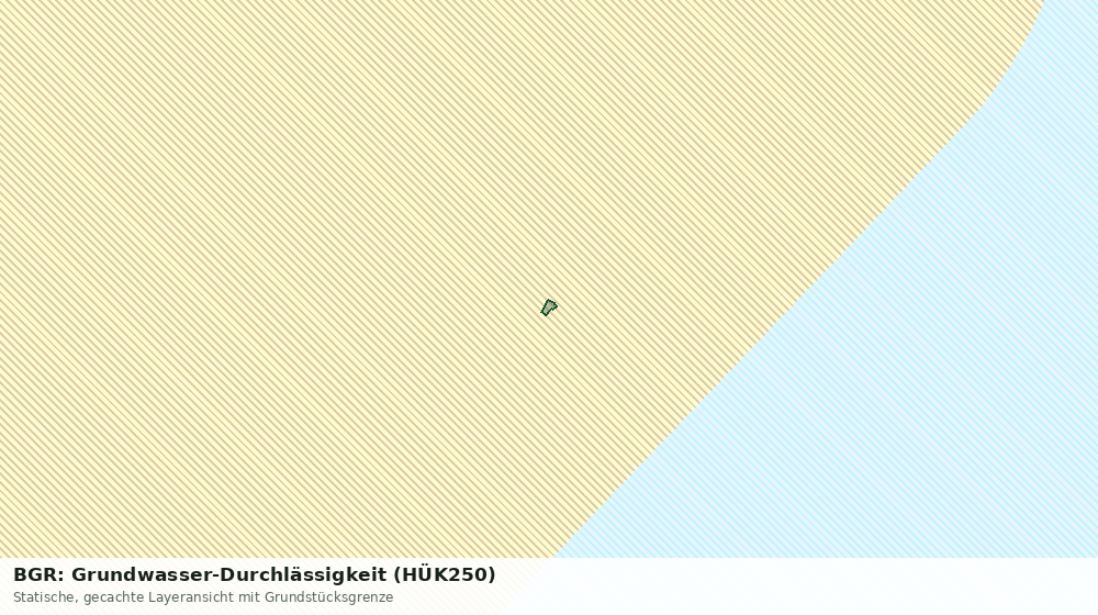 Statische Kartenansicht: BGR: Grundwasser-Durchlässigkeit (HÜK250)