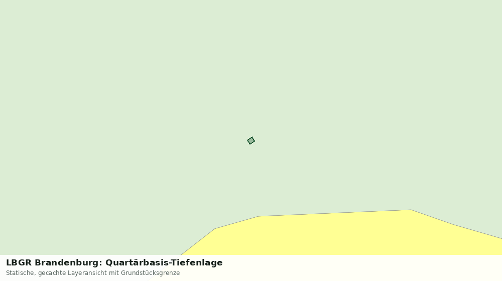 Statische Kartenansicht: LBGR Brandenburg: Quartärbasis-Tiefenlage