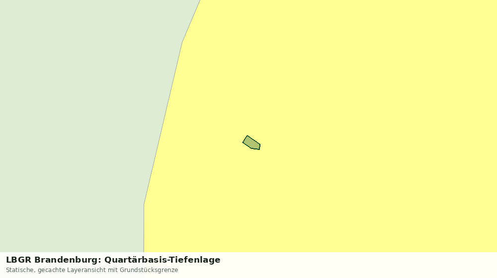 Statische Kartenansicht: LBGR Brandenburg: Quartärbasis-Tiefenlage
