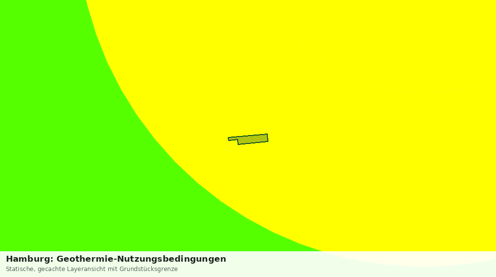 Statische Kartenansicht: Hamburg: Geothermie-Nutzungsbedingungen