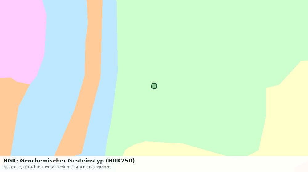 Statische Kartenansicht: BGR: Geochemischer Gesteinstyp (HÜK250)