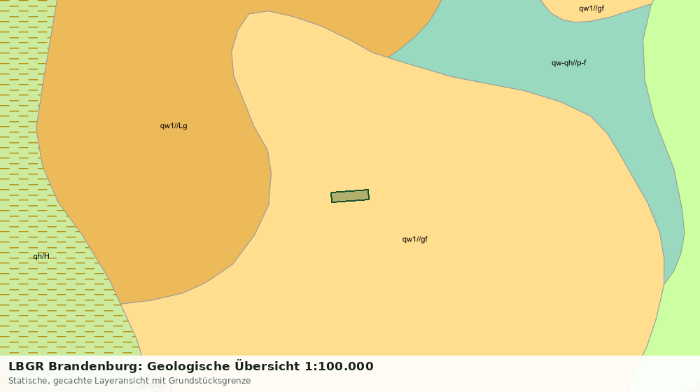 Statische Kartenansicht: LBGR Brandenburg: Geologische Übersicht 1:100.000
