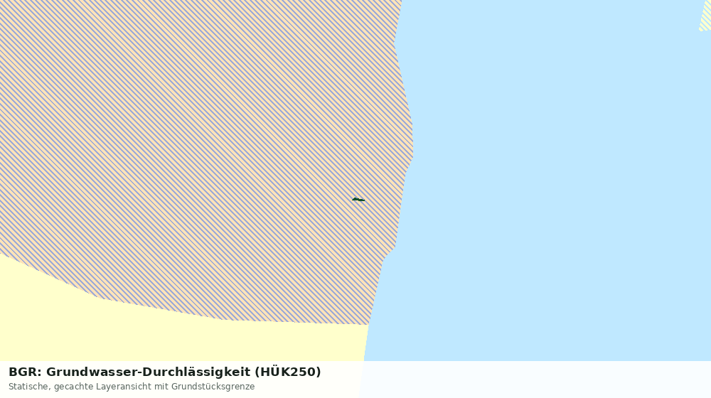 Statische Kartenansicht: BGR: Grundwasser-Durchlässigkeit (HÜK250)