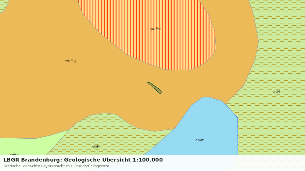 Statische Kartenansicht: LBGR Brandenburg: Geologische Übersicht 1:100.000