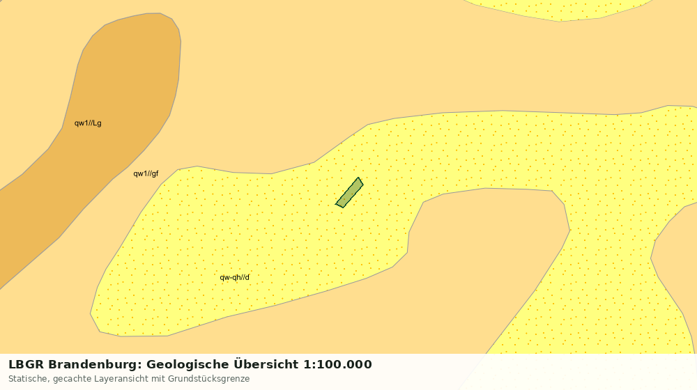 Statische Kartenansicht: LBGR Brandenburg: Geologische Übersicht 1:100.000