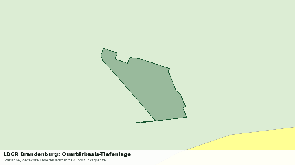 Statische Kartenansicht: LBGR Brandenburg: Quartärbasis-Tiefenlage