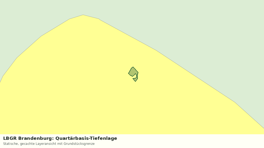 Statische Kartenansicht: LBGR Brandenburg: Quartärbasis-Tiefenlage