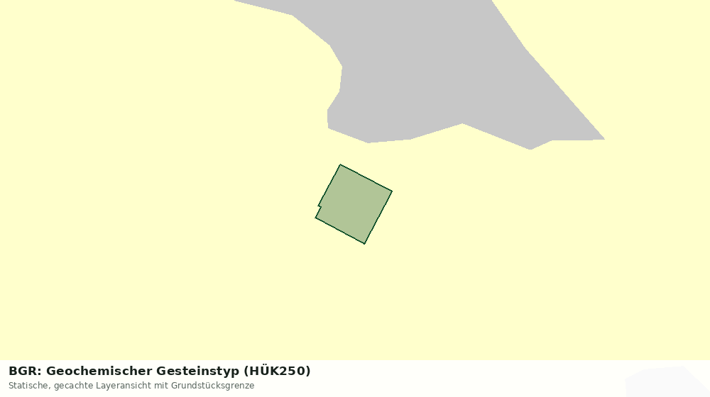 Statische Kartenansicht: BGR: Geochemischer Gesteinstyp (HÜK250)