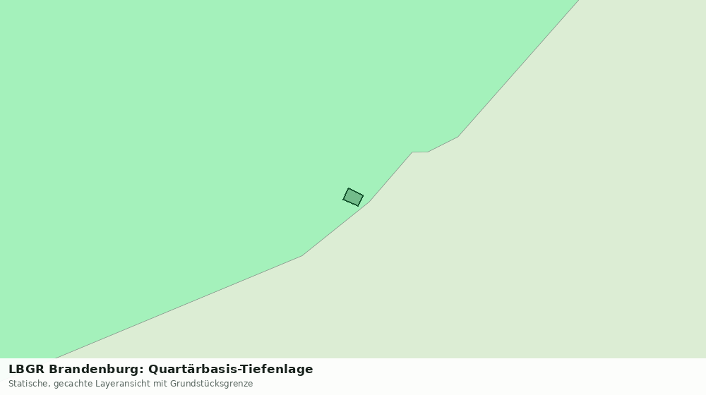 Statische Kartenansicht: LBGR Brandenburg: Quartärbasis-Tiefenlage