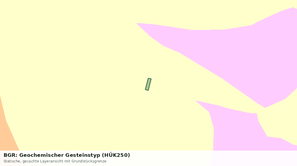 Statische Kartenansicht: BGR: Geochemischer Gesteinstyp (HÜK250)