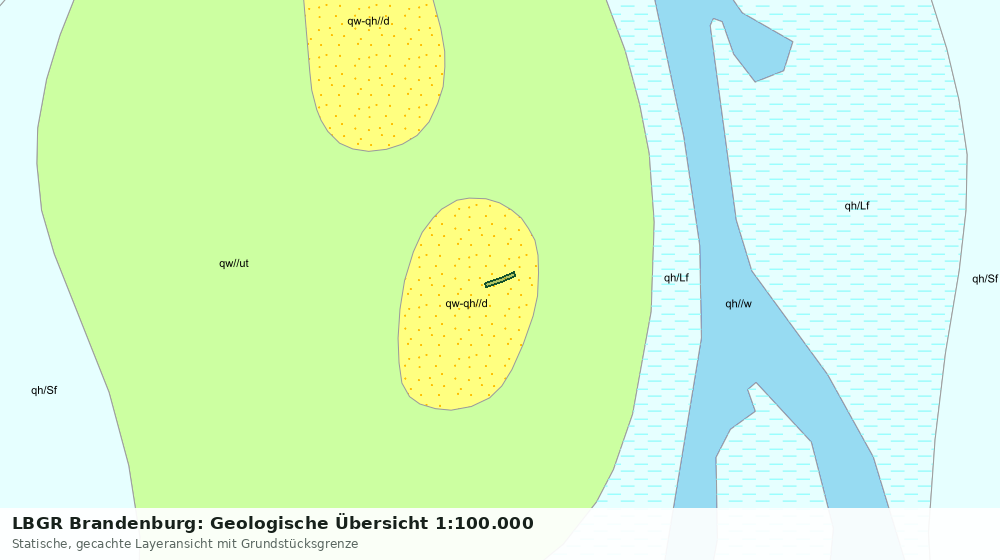 Statische Kartenansicht: LBGR Brandenburg: Geologische Übersicht 1:100.000
