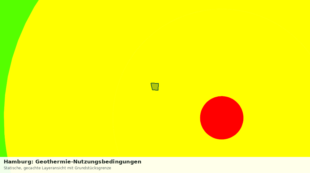 Statische Kartenansicht: Hamburg: Geothermie-Nutzungsbedingungen