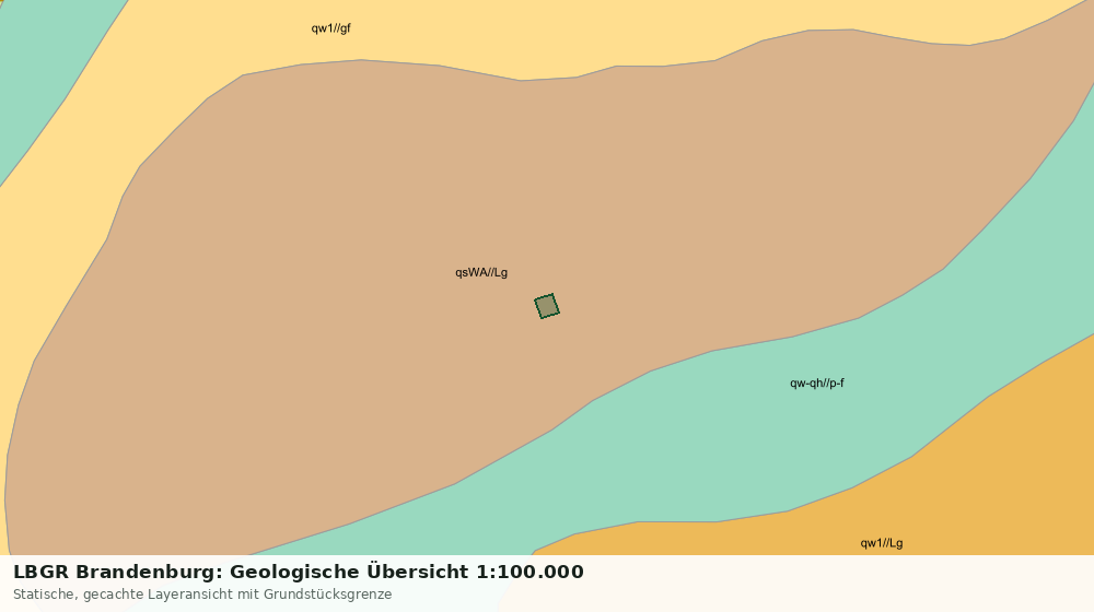 Statische Kartenansicht: LBGR Brandenburg: Geologische Übersicht 1:100.000