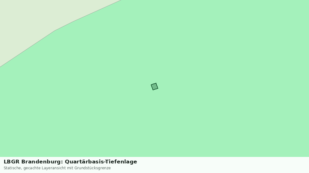 Statische Kartenansicht: LBGR Brandenburg: Quartärbasis-Tiefenlage