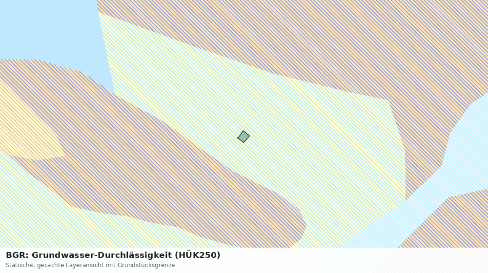 Statische Kartenansicht: BGR: Grundwasser-Durchlässigkeit (HÜK250)