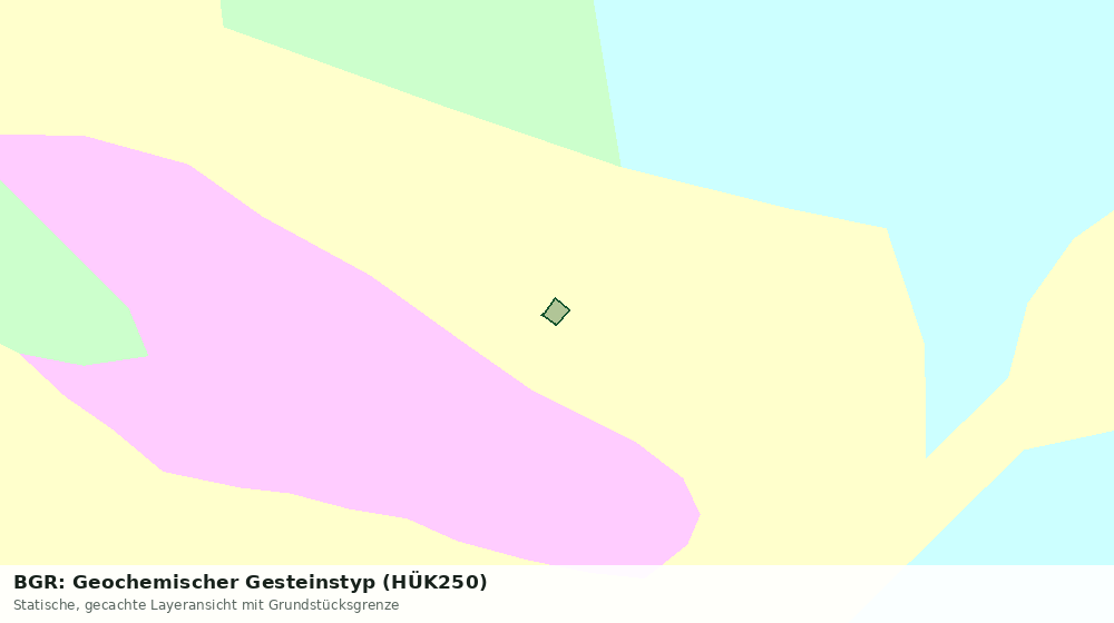 Statische Kartenansicht: BGR: Geochemischer Gesteinstyp (HÜK250)