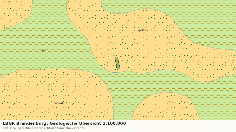 Statische Kartenansicht: LBGR Brandenburg: Geologische Übersicht 1:100.000