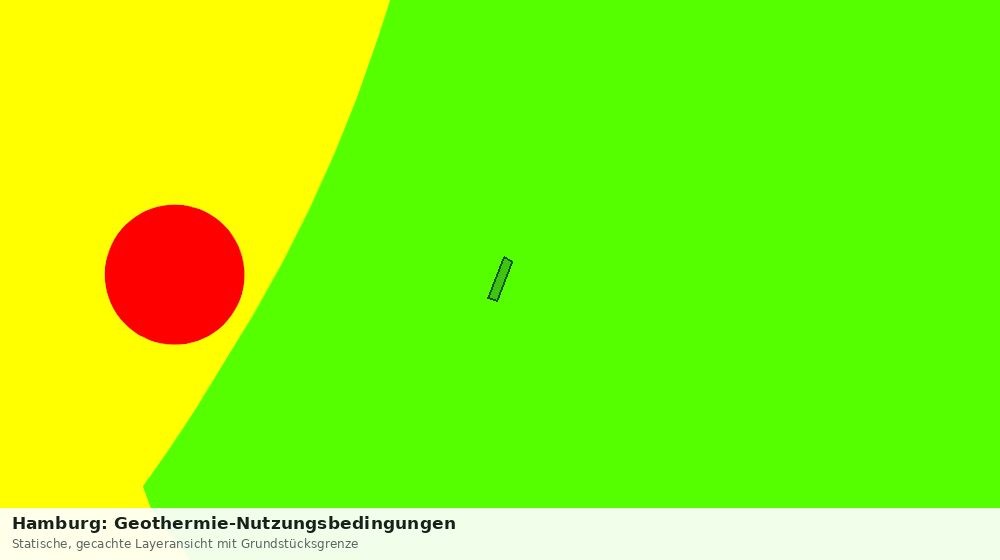 Statische Kartenansicht: Hamburg: Geothermie-Nutzungsbedingungen