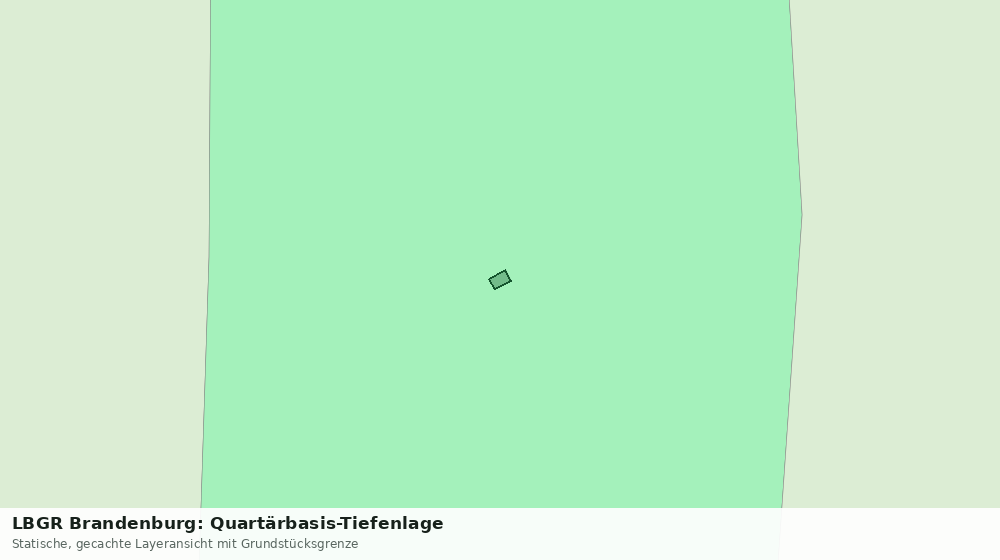 Statische Kartenansicht: LBGR Brandenburg: Quartärbasis-Tiefenlage