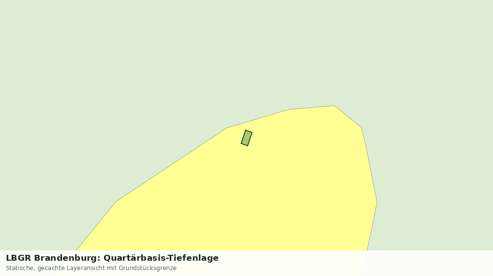 Statische Kartenansicht: LBGR Brandenburg: Quartärbasis-Tiefenlage