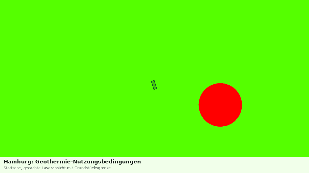 Statische Kartenansicht: Hamburg: Geothermie-Nutzungsbedingungen