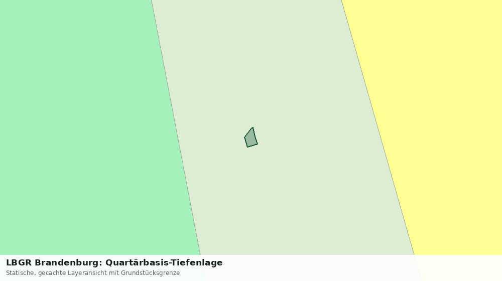 Statische Kartenansicht: LBGR Brandenburg: Quartärbasis-Tiefenlage