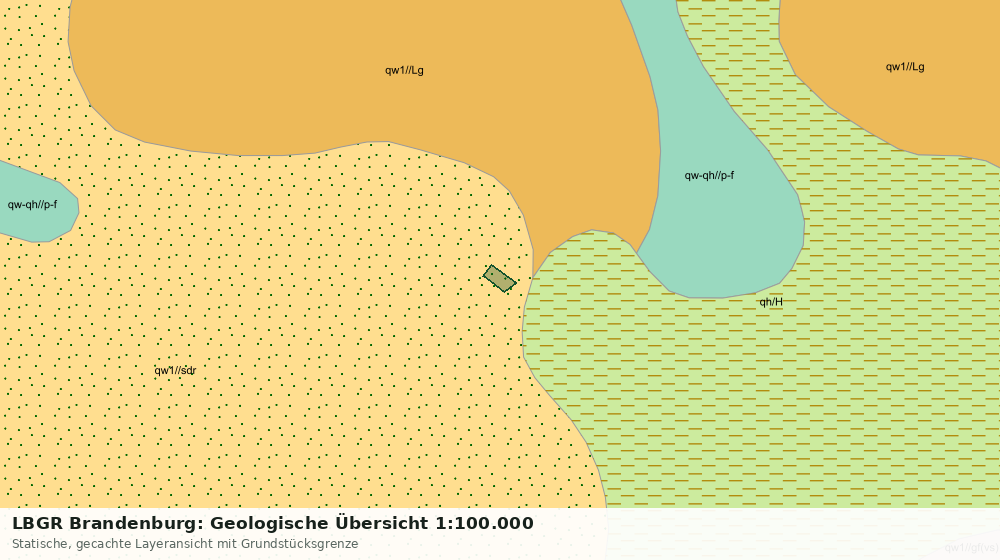 Statische Kartenansicht: LBGR Brandenburg: Geologische Übersicht 1:100.000
