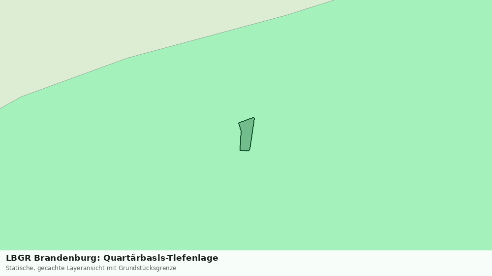 Statische Kartenansicht: LBGR Brandenburg: Quartärbasis-Tiefenlage