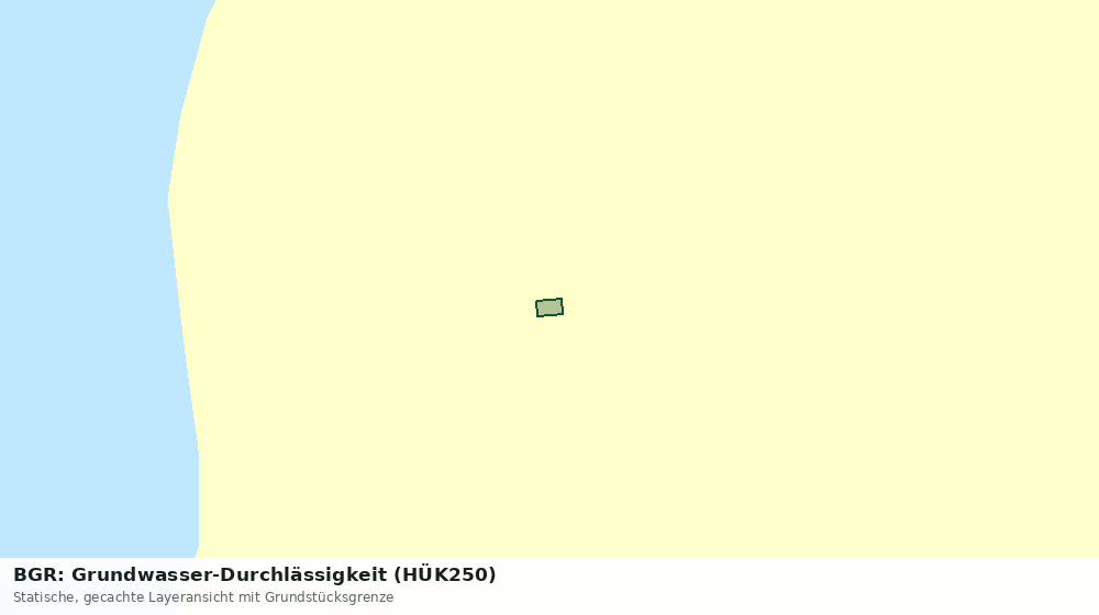 Statische Kartenansicht: BGR: Grundwasser-Durchlässigkeit (HÜK250)