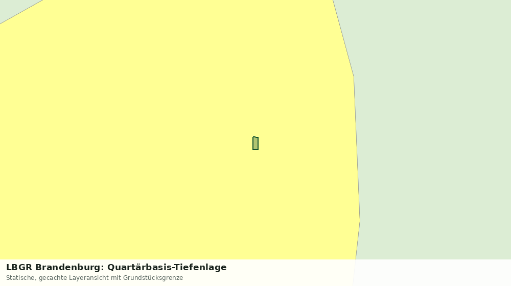 Statische Kartenansicht: LBGR Brandenburg: Quartärbasis-Tiefenlage