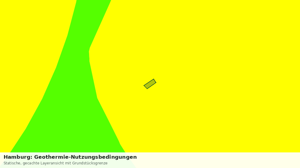 Statische Kartenansicht: Hamburg: Geothermie-Nutzungsbedingungen