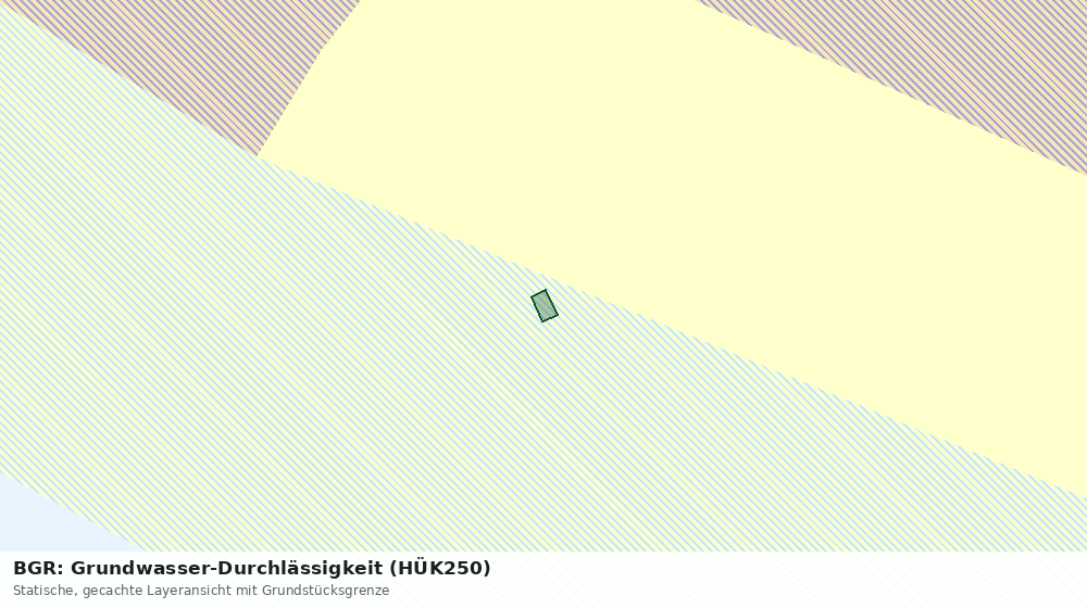 Statische Kartenansicht: BGR: Grundwasser-Durchlässigkeit (HÜK250)