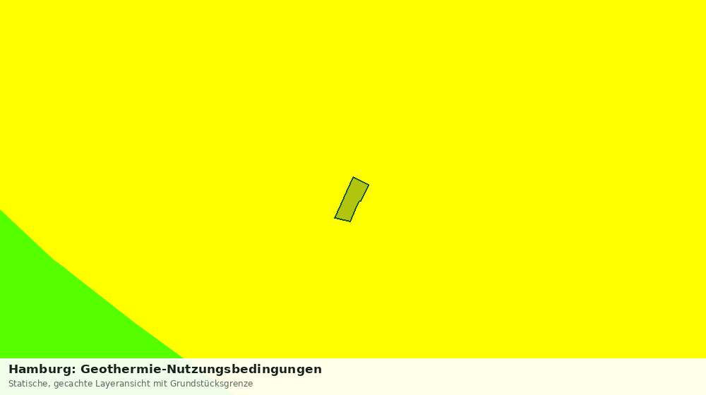 Statische Kartenansicht: Hamburg: Geothermie-Nutzungsbedingungen