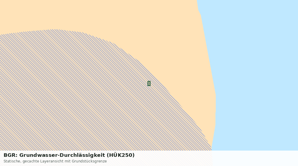 Statische Kartenansicht: BGR: Grundwasser-Durchlässigkeit (HÜK250)