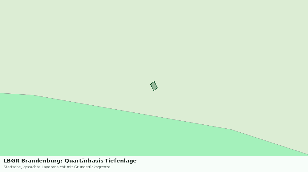 Statische Kartenansicht: LBGR Brandenburg: Quartärbasis-Tiefenlage