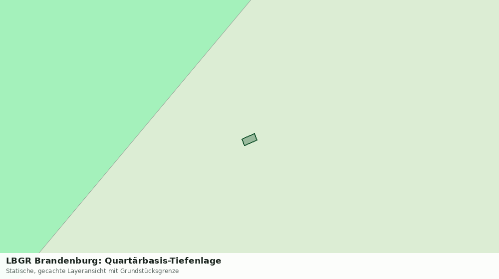 Statische Kartenansicht: LBGR Brandenburg: Quartärbasis-Tiefenlage