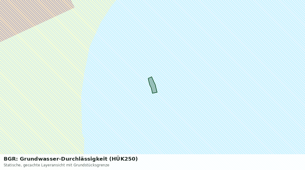 Statische Kartenansicht: BGR: Grundwasser-Durchlässigkeit (HÜK250)