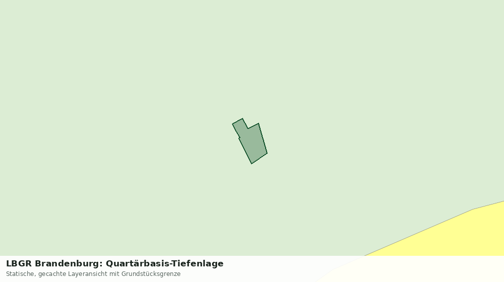 Statische Kartenansicht: LBGR Brandenburg: Quartärbasis-Tiefenlage