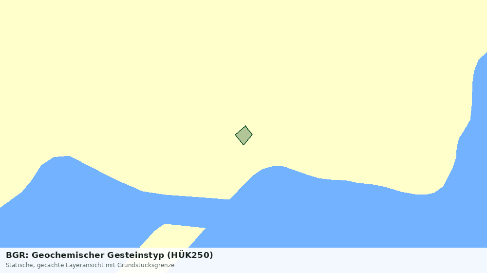 Statische Kartenansicht: BGR: Geochemischer Gesteinstyp (HÜK250)