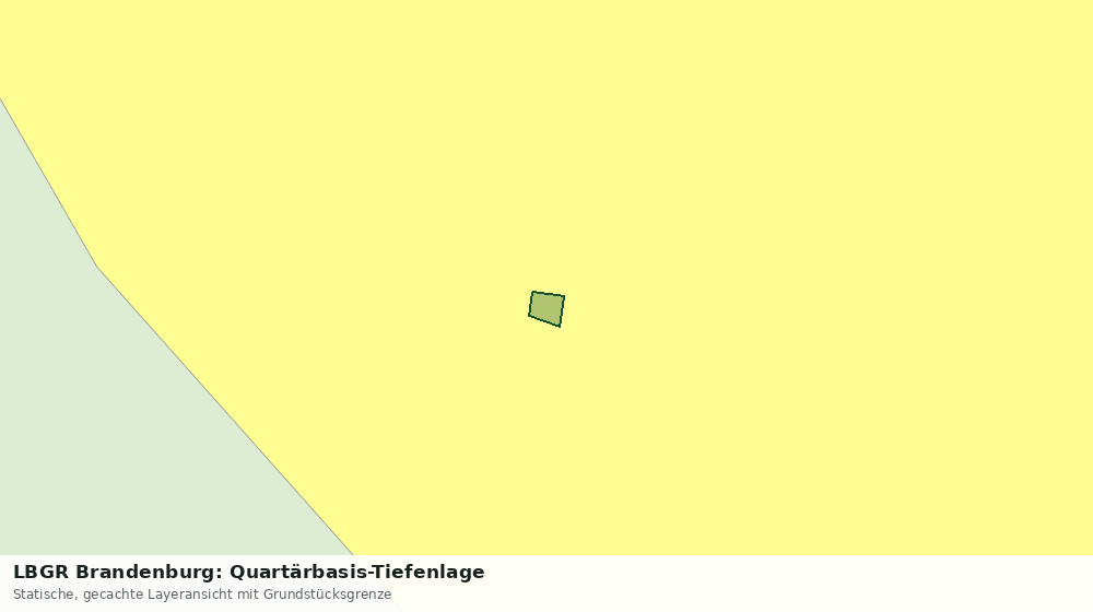 Statische Kartenansicht: LBGR Brandenburg: Quartärbasis-Tiefenlage