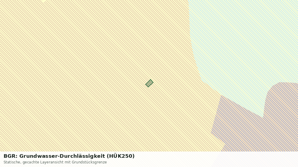 Statische Kartenansicht: BGR: Grundwasser-Durchlässigkeit (HÜK250)