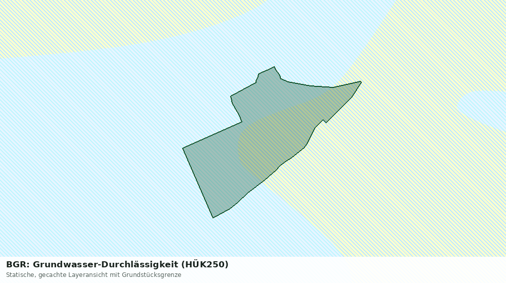 Statische Kartenansicht: BGR: Grundwasser-Durchlässigkeit (HÜK250)