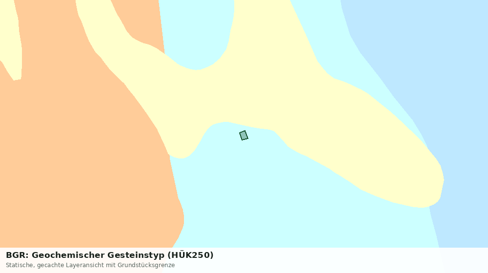 Statische Kartenansicht: BGR: Geochemischer Gesteinstyp (HÜK250)