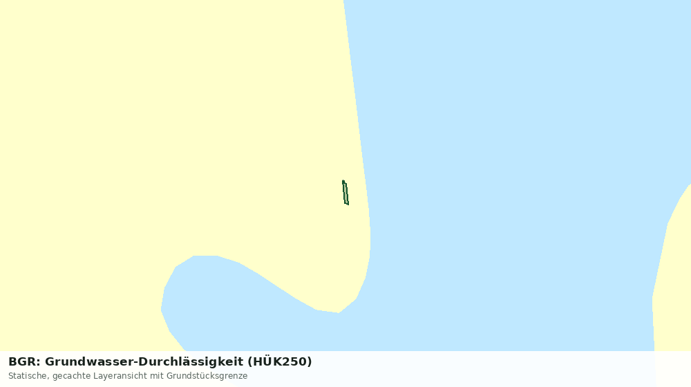 Statische Kartenansicht: BGR: Grundwasser-Durchlässigkeit (HÜK250)
