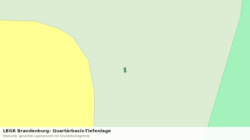 Statische Kartenansicht: LBGR Brandenburg: Quartärbasis-Tiefenlage